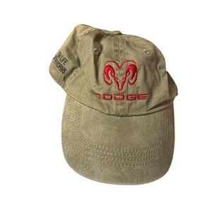 Dodge Ram Adjustable‎ Khaki Cap With Embroidered Logo & Slogan